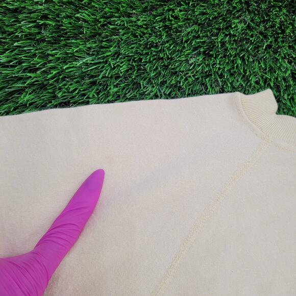 Vintage 1987 Fire Breathing Red Dragon Sweatshirt Womens M/L 20x23 Cropped USA - Picture 6 of 14